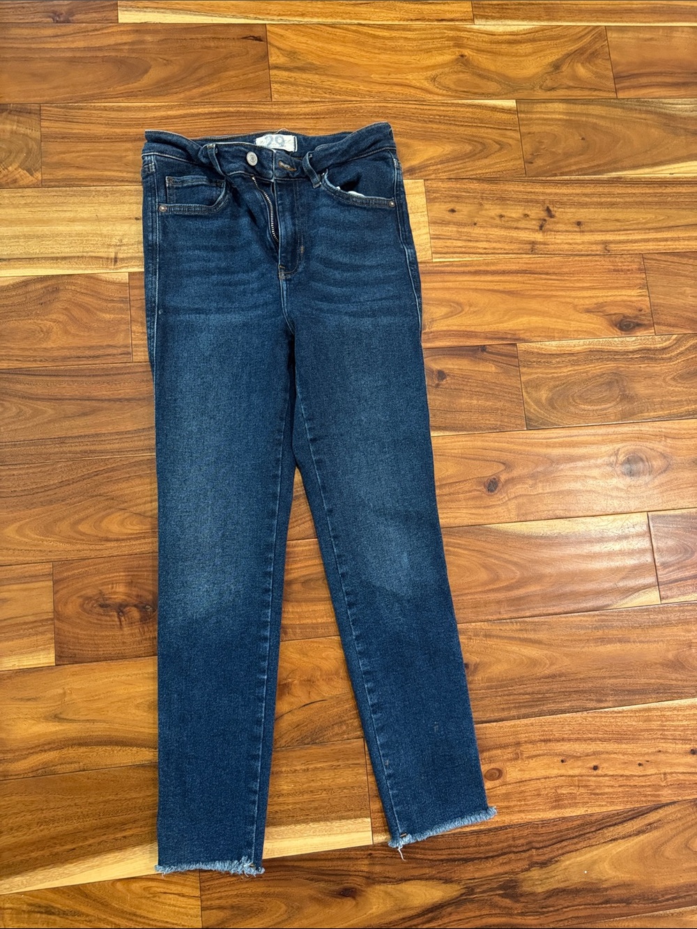 We The Free Dark Blue High-Rise Skinny Jeans